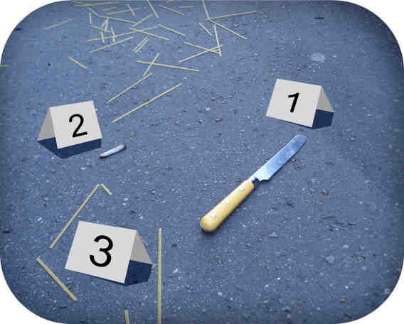 scene, de, crime